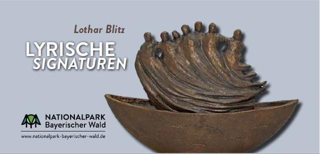 Flyer/Grafik zum Event: LYRISCHE SIGNATUREN – PLASTIKEN UND SKULPTUREN VON LOTHAR BLITZ am Mi., 23.10.2024 - Do., 13.03.2025