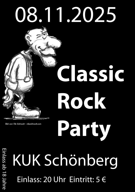 Flyer/Grafik zum Event: Classic Rock am Sa., 08.11.2025 ab 20:00 Uhr