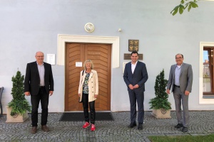 Landrat Sebastian Gruber besucht mit seinen neuen Stellvertretern die Partnerstadt Třeboň
