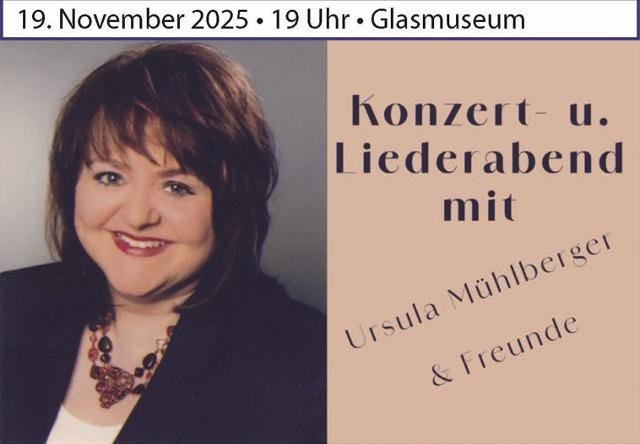 Flyer/Grafik zum Event: Konzert und Liederabend am Mi., 19.11.2025 von 19:00 bis 21:00 Uhr