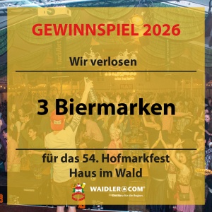 3x Biermarke f&uuml;r 54. Hofmarkfest Haus i. Wald