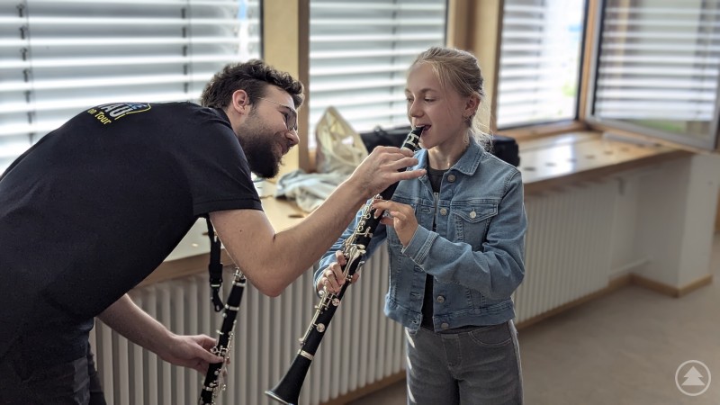 Der Klarinette Töne zu entlocken ist gar nicht so leicht.