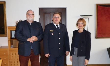 Neuer Polizeidirektor Christian Dichtl im Antrittsbesuch beim Passauer Oberbürgermeister