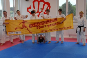 Karate Club Bayerwald untertützt "Alkoholfrei Sport genießen"