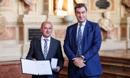 Bayerische Rettungsmedaille für Paul Eder