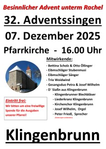 32. Adventssingen in Klingenbrunn