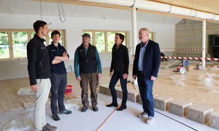 Die Arbeiten im Jugendwaldheim sind auf der Zielgeraden