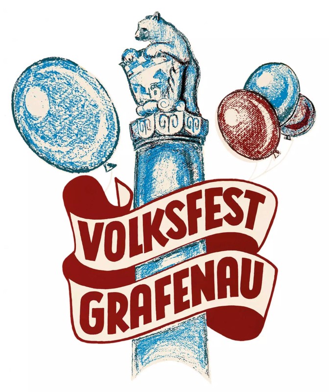 Flyer/Grafik zum Event: 73. Grafenauer Volksfest 2025 am Fr., 04.07.2025 - Mi., 09.07.2025