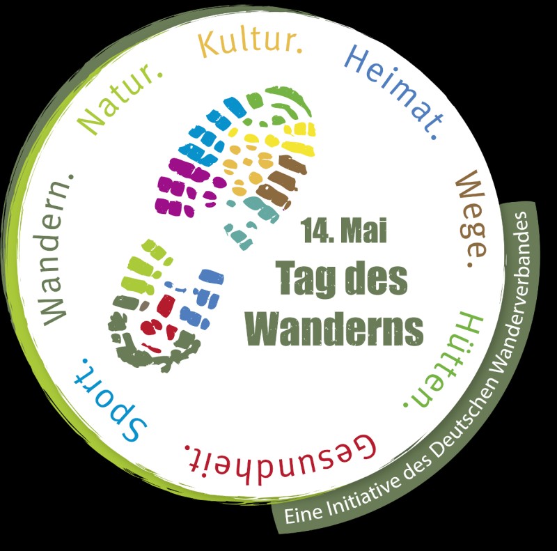 Flyer/Grafik zum Event: Tag des Wanderns am Mi., 14.05.2025 von 17:00 bis 18:30 Uhr