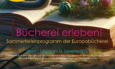 „Bücherei erleben!“ – Sommerferienprogramm in der Europabücherei Passau