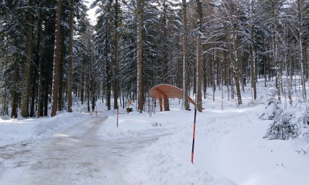 Stiller Wald Rusel: Winterlicher Naturfriedhof im Bayerischen Wald bleibt zug&auml;nglich