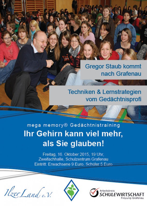 Flyer/Grafik zum Event: mega memory - Gedächtinstraining am Fr., 16.10.2015 ab 19:00 Uhr