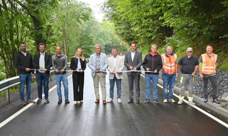 Neues Verfahren sichert den Hang an der FRG 29 bei Daxstein
