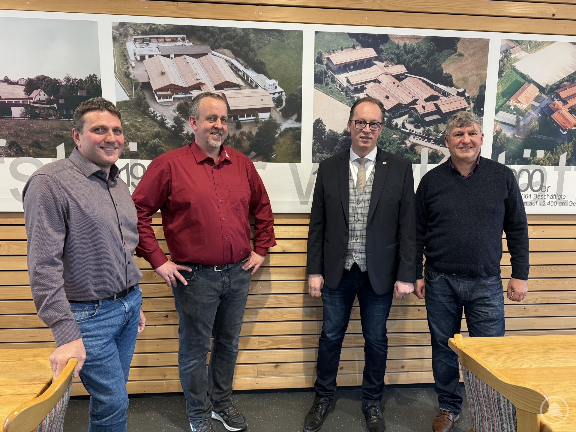 v.l. nach rechts: Herren Manthey, Hany, MdL Behringer, Weber