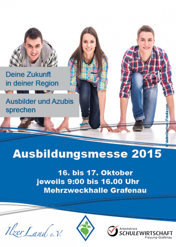 Flyer/Grafik zum Event: Ausbildungsmesse 2015 am Fr., 16.10.2015 - Sa., 17.10.2015 von 09:00 bis 16:00 Uhr