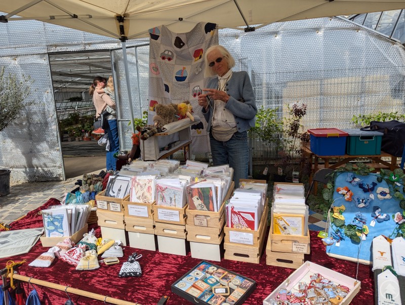 Selbstgemachtes beim Kunsthandwerkermarkt in der Klostergärtnerei Metten