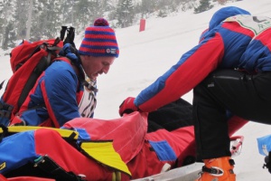 Bergwachteinsatz auf der Langlaufloipe