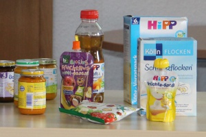 Ein Brei aus Gemüse, Kartoffel und Fleisch für den Anfang