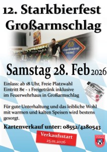 12. Starkbierfest Gro&szlig;armschlag 2026