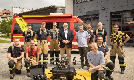 Erste Drohne für Feuerwehr und Katastrophenschutz