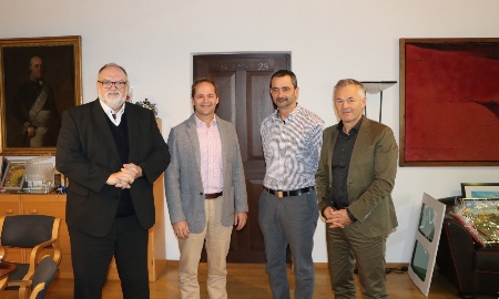 Antrittsbesuch: Neuer Schulrat Thomas Knab zu Gast bei Oberbürgermeister Jürgen Dupper