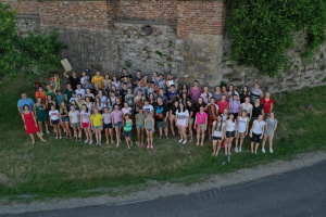 Gymnasiasten bereiten sich auf das Sommerkonzert vor