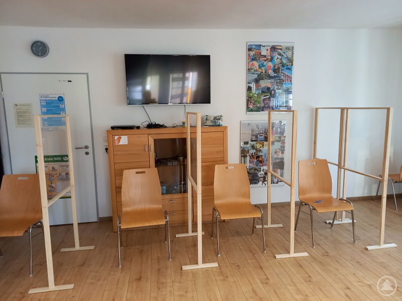 Der Gruppenraum, in dem die Ausbildungen stattfinden.