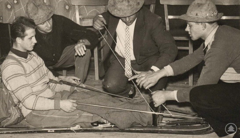 Ausbildung 1962/63: v.l. Konrad Liehmann, Willi Botschafter, unbekannt, Anton Lippl