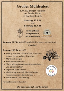 Großes Mühlenfest Kumpfühle