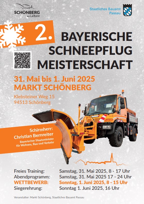 Flyer/Grafik zum Event: 2. Bayerische Schneepflug Meisterschaft 2025 am Sa., 31.05.2025 - So., 01.06.2025 ab 08:00 Uhr