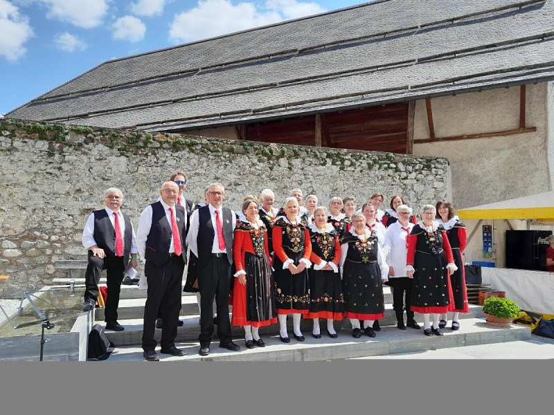 Flyer/Grafik zum Event: Chorkonzert - Chor Železná Ruda und Schweizer Partnerchor Cor masdà Zernez am Sa., 06.09.2025 von 16:00 bis 17:30 Uhr