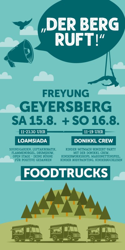 Flyer/Grafik zum Event: Der Berg ruft! am Sa., 15.08.2026 ab 11:00 Uhr