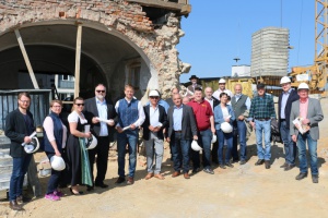 Baustellenbesichtigung am 1. April vom Blasmusikbezirk BAYERWALD