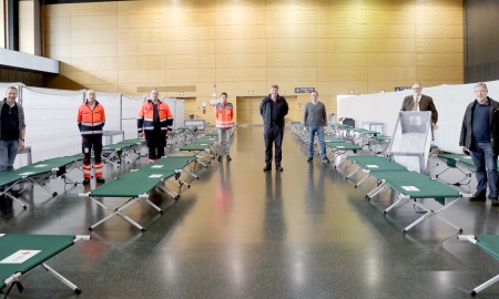 Dreiländerhalle neues Flüchtlingsquartier