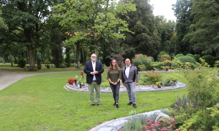 Neue Urneninsel am Friedhof St. Korona fertiggestellt