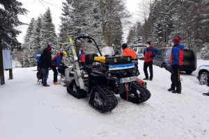 Bergwachteinsatz auf der Langlaufloipe Duschlberg im Dreisesselgebiet