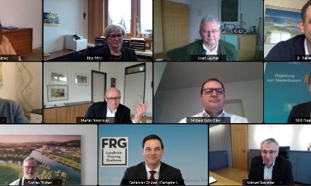Ukraine-Krise und Corona-Maßnahmen bestimmende Themen bei virtuellem Treffen der niederbayerischen Landräte