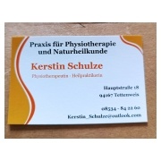 Schulze Kerstin Physiotherapeutin - Heilpraktikerin