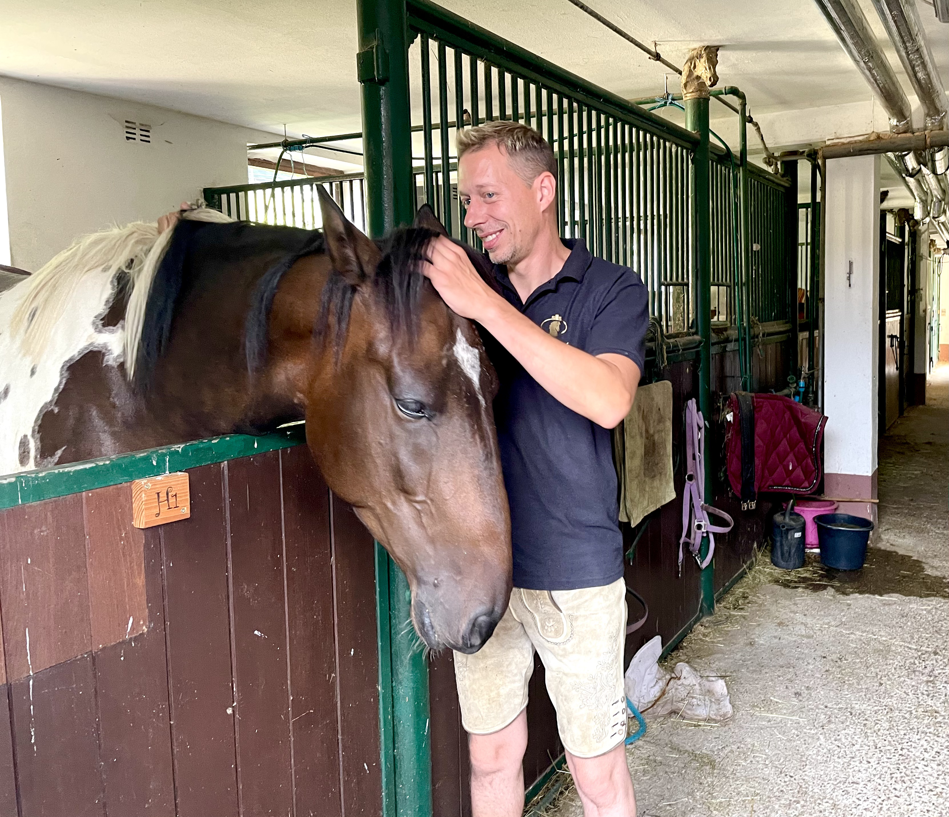 Thomas Hofbauer und Elisabeth Herzog kümmern sich liebevoll um ihre Pferde