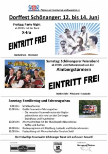 Dorffest Schönanger