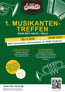 1. Musikantentreffen beim MHV Haus i. Wald 2025