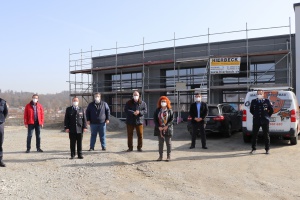 Bau des neuen Feuerwehrgerätehauses der Freiwilligen Feuerwehr Heining geht gut voran