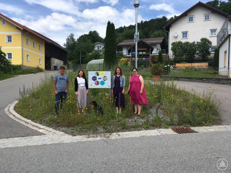 v.l.: Matthias Drexler (Nachhaltigkeits-Beauftragter Gemeinde Ringelai), Lena Schandra (stellv. Geschäftsführerin ILE Ilzer Land), Katharina Hobelsberger (Öko-Modellregion Ilzer Land), Dr. Carolin Pecho (1. Bürgermeisterin Gemeinde Ringelai)