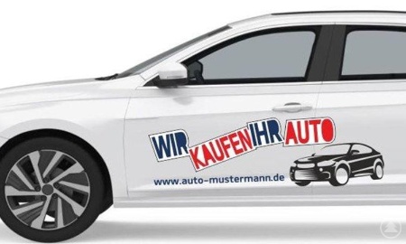 Autoaufkleber für Autohäuser & Autovermietungen: Über Spezialisten aus dem Internet ganz einfach drucken lassen