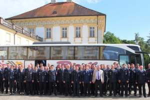 Vertreter von Einsatzkräften der Unwetterkatastrophe beim Staatsempfang