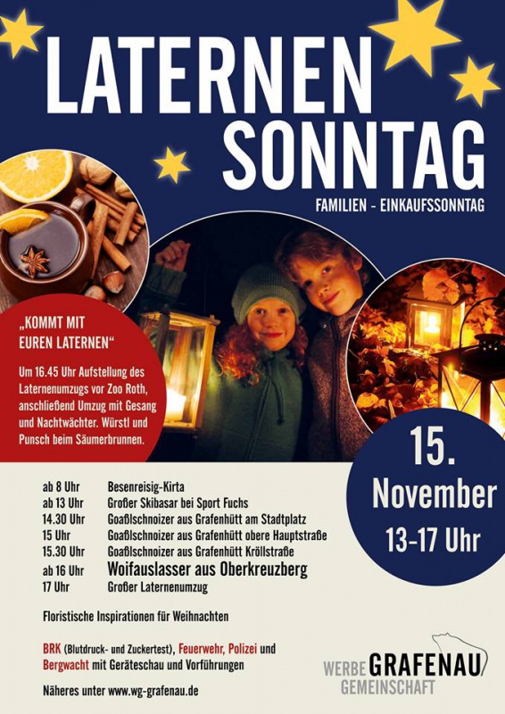 Flyer/Grafik zum Event: Laterndl-Sonntag am So., 15.11.2015 von 08:00 bis 17:00 Uhr