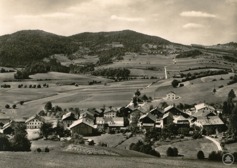 Eine alte Postkartenansicht von Fürholz, dem ältesten Ort der Gemeinde Grainet.