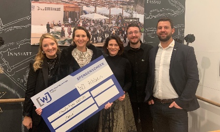 Noch ist der Scheck leer - Wirtschaftsjunioren starten Charity-Projekt mit inklusivem Ansatz