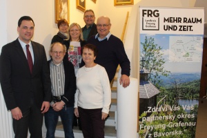 Neugewählte Bürgermeister der Partnerstadt Třeboň zum Antrittsbesuch im Landkreis FRG