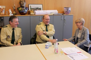 Polizeibesuch im Landratsamt